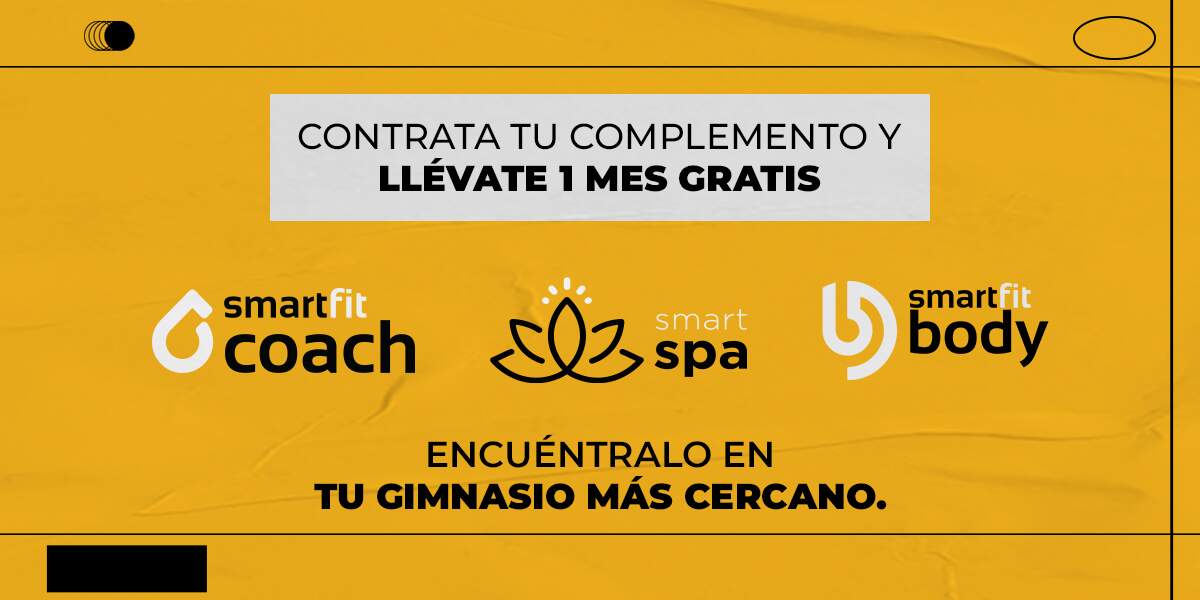 Contrata tu complemento y llévate 1 mes gratis - Smart Fit Chile